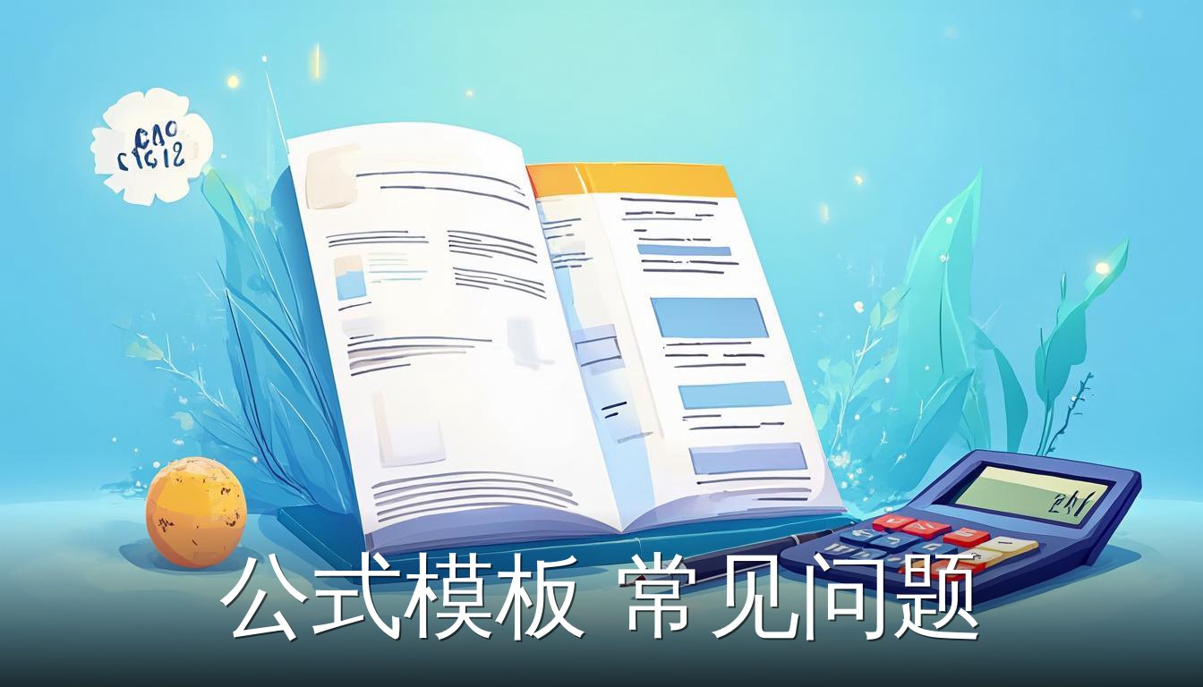 Excel公式模板常见问题，展示表格和计算器